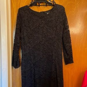Womens black lace dress